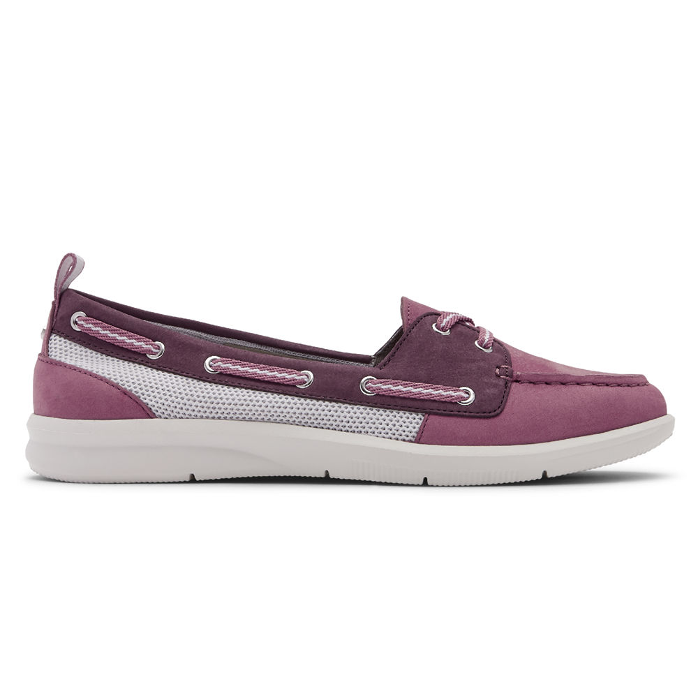 Rockport Womens Ayva Washable - Boat Shoes Pink - RJF136082